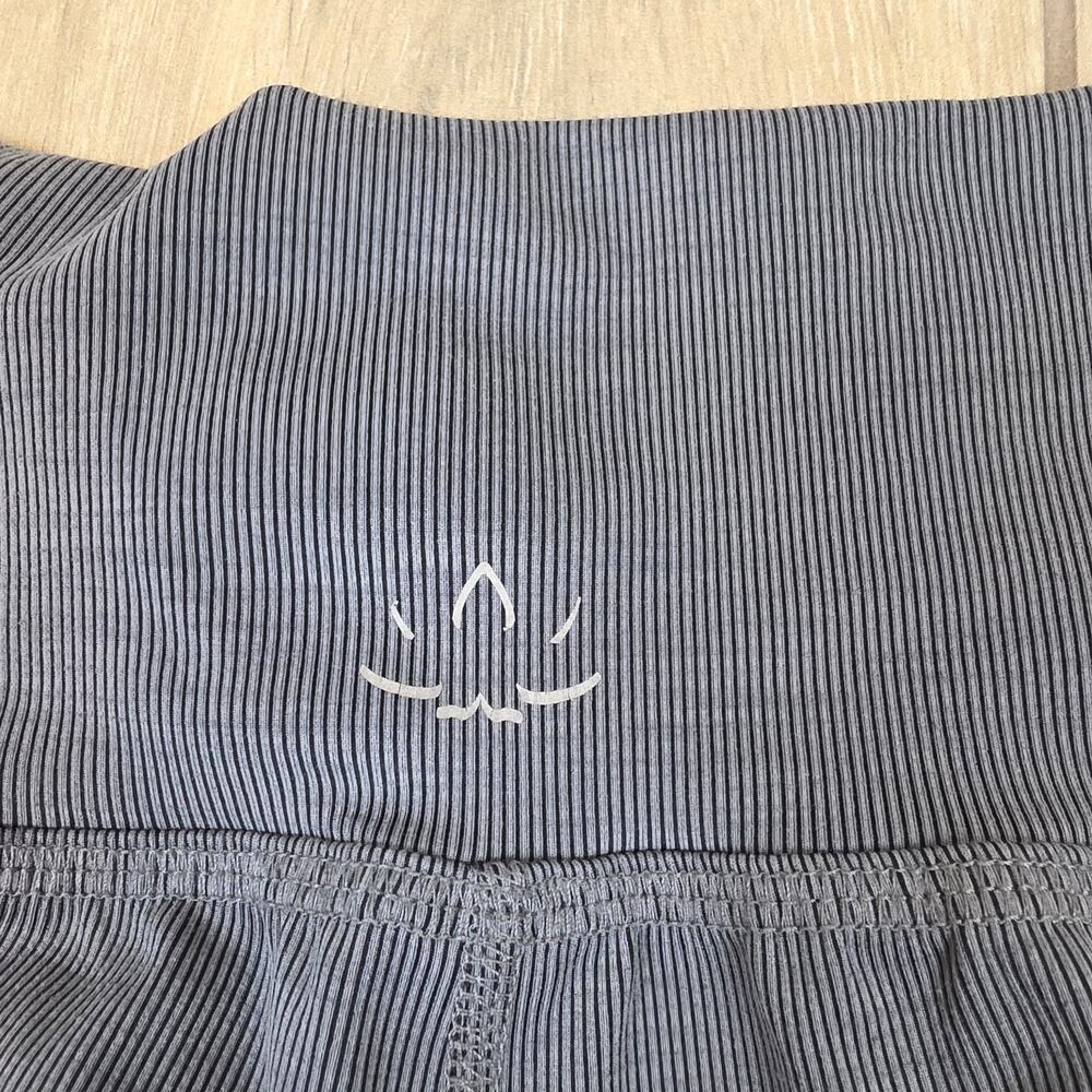 Beyond Yoga Ribbed Jogger Pants Womens S Gray High Rise Lounge Pocket - Picture 8 of 8